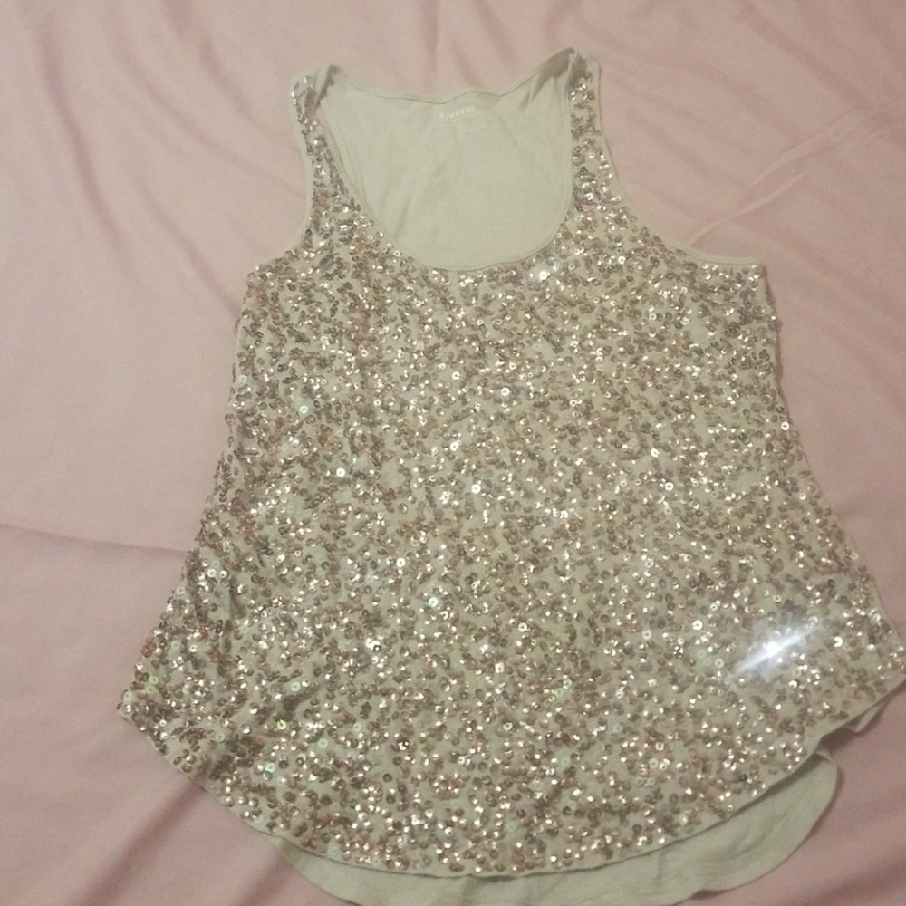 express sequin tank